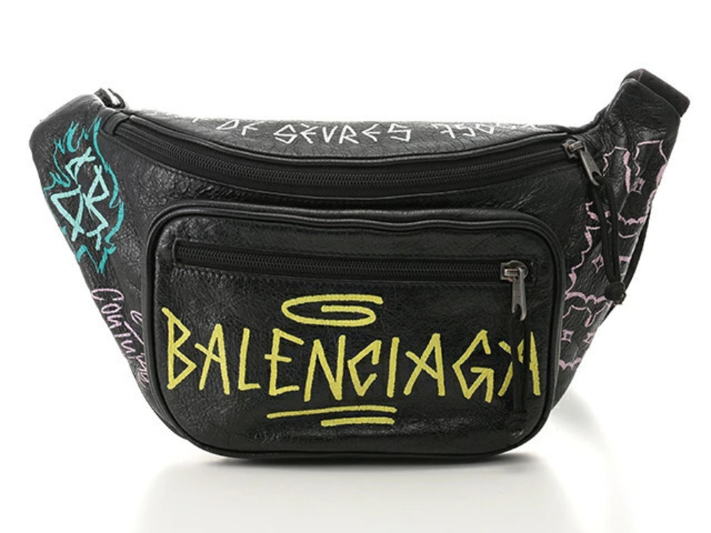 Balenciaga Bag Waist Explorer Body Embossed Black Multi